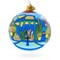 Jardin Majorelle, Marrakesh, Morocco Glass Ball Christmas Ornament 4 Inches